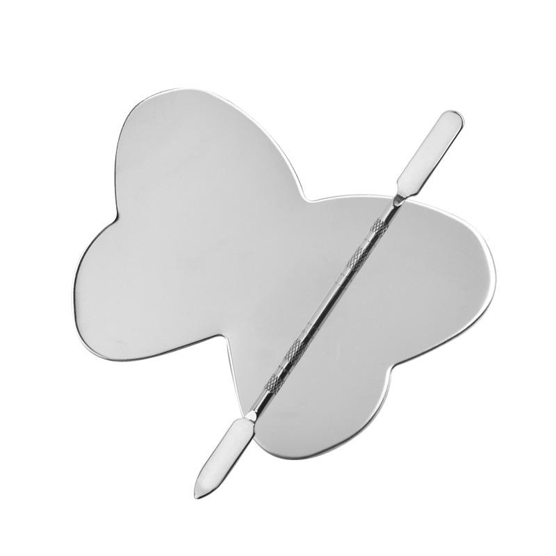 Stainless Steel Nail & Makeup Ring Palette Set