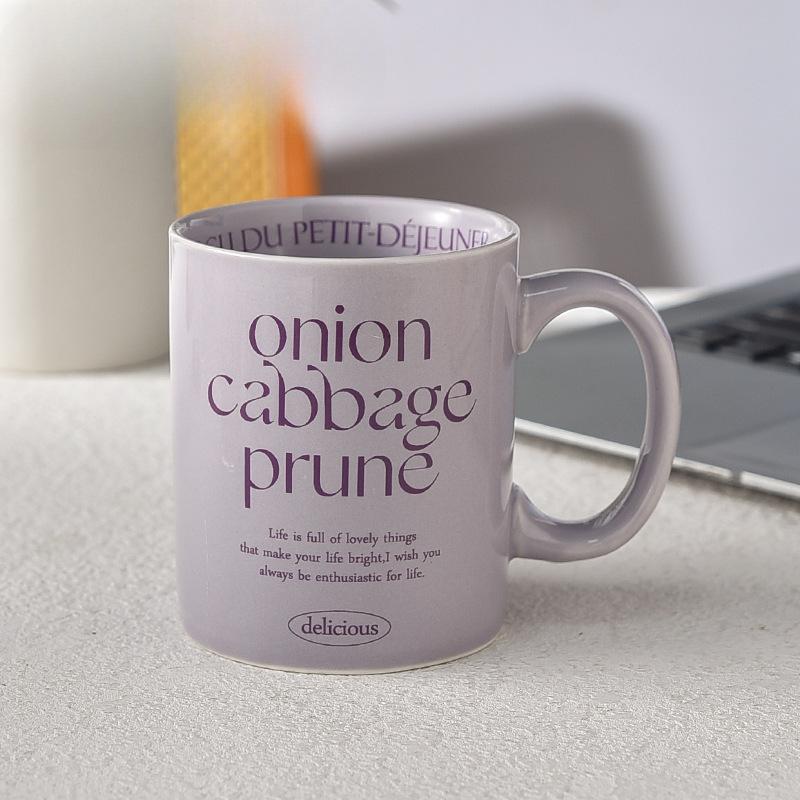 

Кружка в европейском стиле, цветная, керамическая, большой емкости, для заваривания, чашка для завтрака, высокая ценность, высокая термостойкость, для микроволнового нагрева 300ml