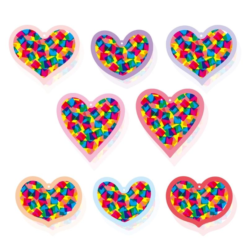 Suncatchers Crafts Safe Paper Cutting Craft Set For Children Window Painting Activity Family Bonding Project