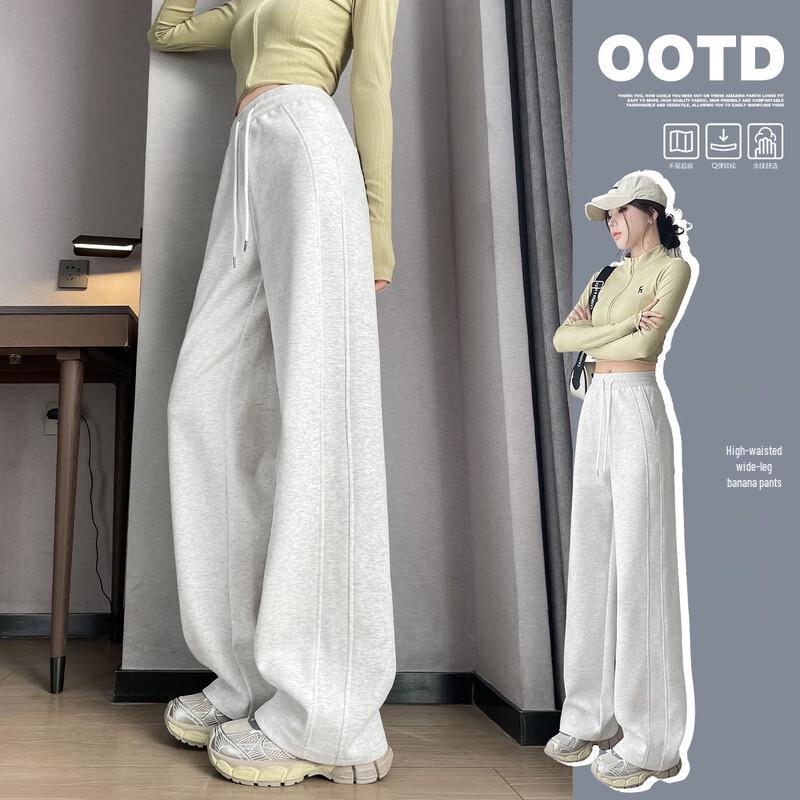 HSTYLE Women's High-Waisted Drapey Wide-Leg Pants