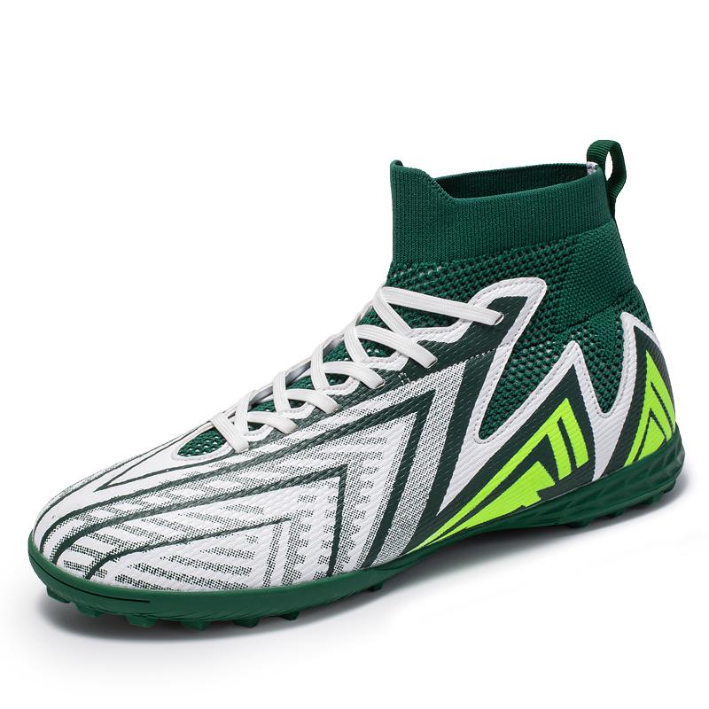 Football Boots Men's Soccer Turf Soccer Cleats Outdoor Non-Slip Professional High Top Grass Training Sport Tenis Masculino Male
