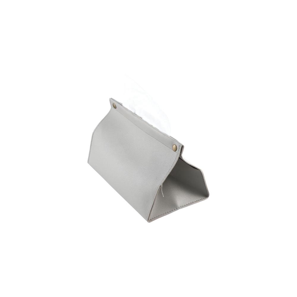 Home Bathroom Desktop PU Leather Paper Towel Dispenser Wipes Storage Case Tissue Holder Napkin Box