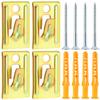 4Pcs Water Heater Wall Mounting Bracket Set for Hollow Walls High Load Capacity Support Hook with Screws Anchors Space Saving