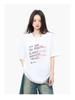 Trendy Women's Loose-Fit Cotton Short-Sleeve T-Shirt with Chic Print Design
