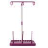 Macchina da cucito domestica fai-da-te per punto di copertura con tre rocchetti grandi in plastica, supporto per rocchetti a pagoda, organizer per cavi, macchina per cuciture di bordi universale