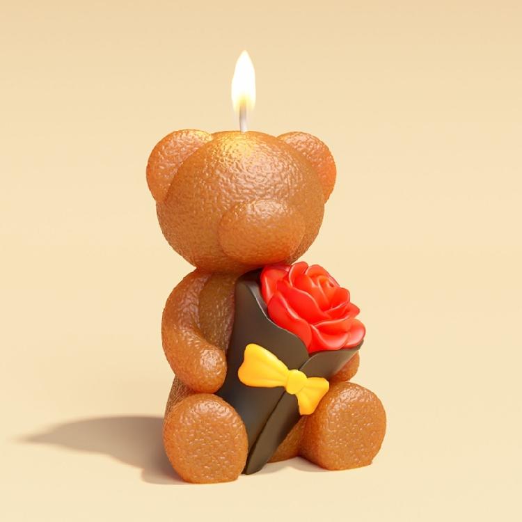 Rabbits Bear Animal Silicone Molds for Epoxy Resin Making Candle Soap Gypsum Decoration Chocolate Fondant Silicone Molds