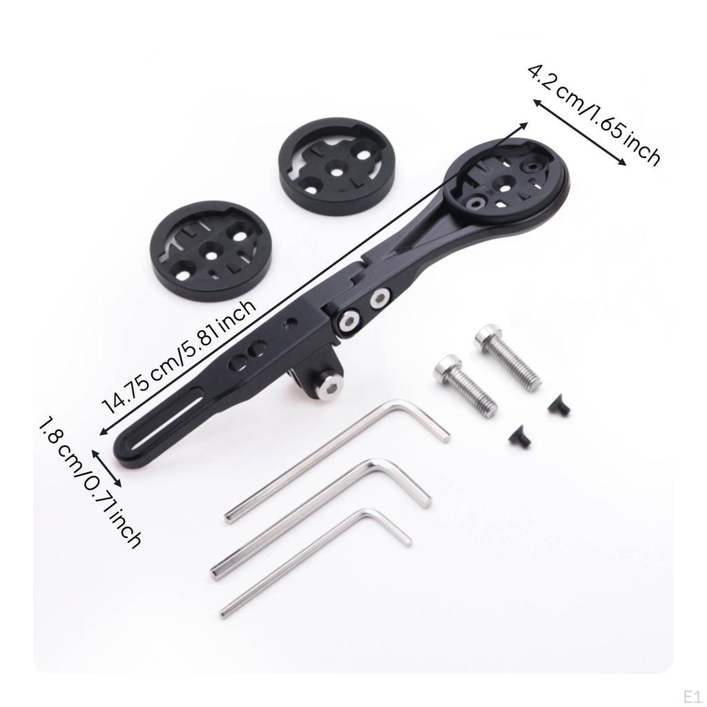 Handlebar Mount with Adapter Plates Adjustable Bike Computer ForwardPosition Aluminum Alloy