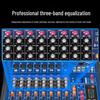 SAST K88 Professional 8-Channel Audio Mixer with Bluetooth & Reverb CN plug (adapter included)