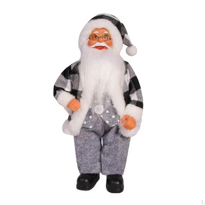 Weihnachtsmann Puppe Dekorativ Einfach zu Verwenden Bastelfigur für Tisch Zuhause