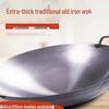 Wok GOWKE 75cm Extra Gros din Fontă cu Mânere Duble