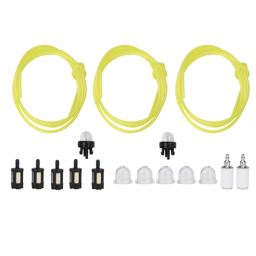 1.5 Meters 3 Sizes Fuel Line Hose With Snap In Primer Bulb, Fuel Filter Fit For Zama Stihl