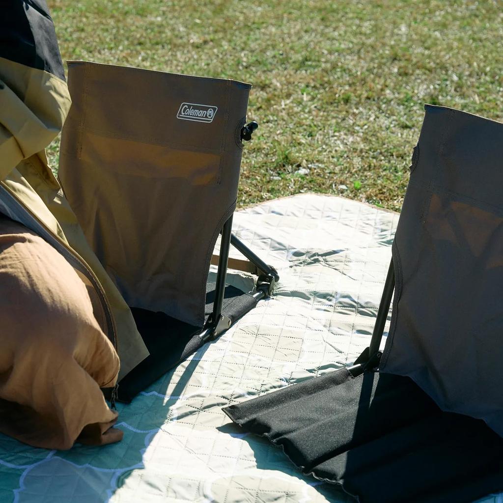Coleman Compact Ground Chair Ideal for Outdoor and Comes with a Storage Suitable for Sitting - Foldable, Lightweight, Camping, Activities, Fishing,
