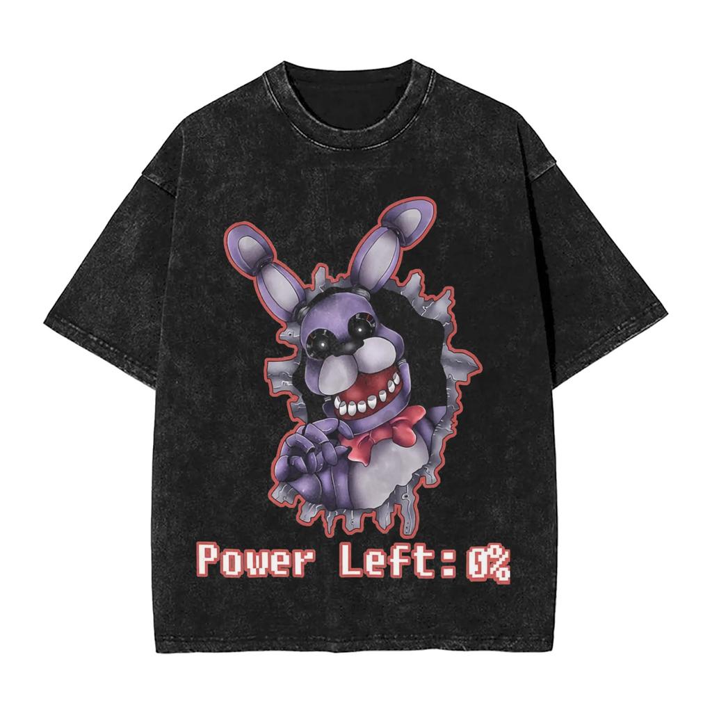 Hot Sale New Horror Game FNAF At Freddys Peripherals TShirt Unisex Women Oversized Casual Summer Tee Harajuku Fashion Cotton Tops