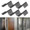 6Pcs Stainless Steel Flag‑Shaped Door Hinge Hardware Fittings for Cabinet Cupboard Furniture