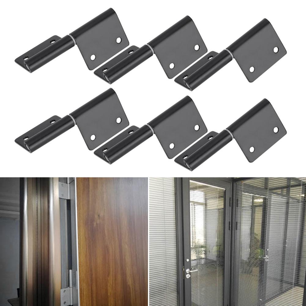 6Pcs Stainless Steel Flag‑Shaped Door Hinge Hardware Fittings for Cabinet Cupboard Furniture
