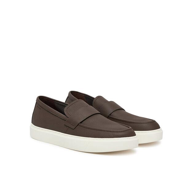 Мужские кроссовки Calvin Klein Moccasin lth unlined hm0hm01813 коричневые