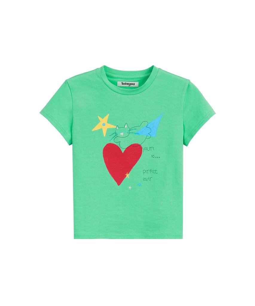 LOTSYOU Lotsyou_Perfect Lover Tee Green