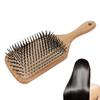 Hair Brush Professional Thick Curly Hair Paddle Detangling Brush with Wood Handle