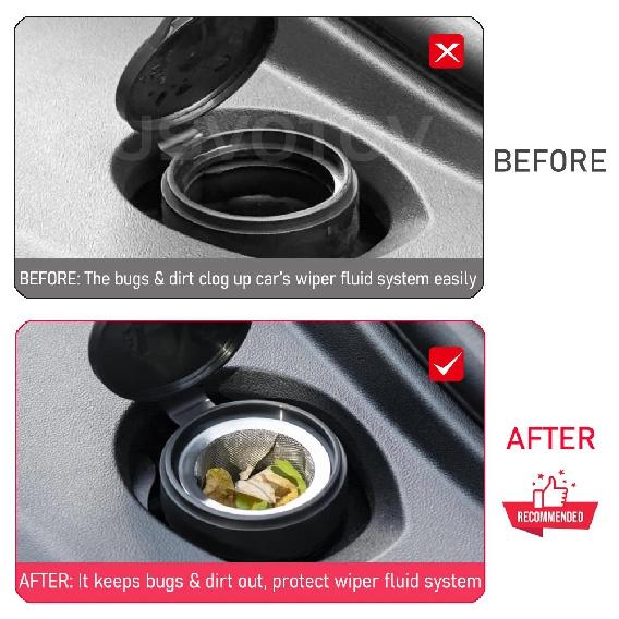 Windshield Washer Fluid Filter For Tesla Model 3 Y S X Juniper Glass Water Filter Screen Mesh Inlet Grill Protective Accessories