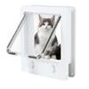Cats Door Flap Entry and Exit Locking Cover Door/Window Mounted Clear Flap Get-in-whenever Upgraded Door