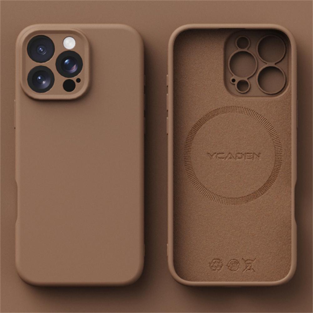 Luxury Silicone Soft Magsafe Case For iPhone 16 15 14 12 11 13 Pro Max 16 Plus 16E Wireless Charge Shockproof Matte Candy Cover