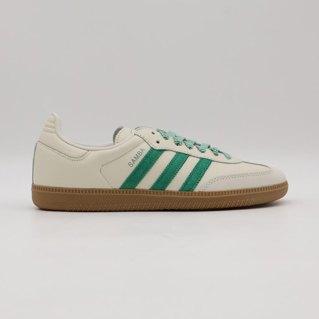 JI3906 Adidas Originals Samba OG Off White Court Green Hazy Green (Women's)