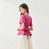 IEF Elegant French Style Waist-Cinching Dress Top