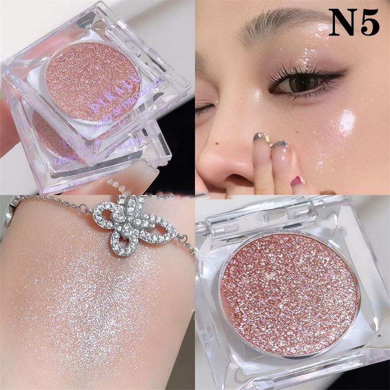 

Dikalu Galaxy Eyeshadow Palette Crushed Diamond Sparkling High Intensity Shimmer Pearlescent Makeup Long Lasting Pigmented 5