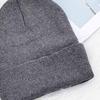 Autumn/Winter Solid Color Knitted Retro Round Top Hat Outdoor Cold-Proof Windproof Flat Head Hat