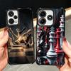Competitive Chess Game Plating Phone Case For Xiaomi Redmi Note 14 15 Pro Plus 13 12 11 11S 11T 10 9S 9 5G Anti-Fall Airabag Cov