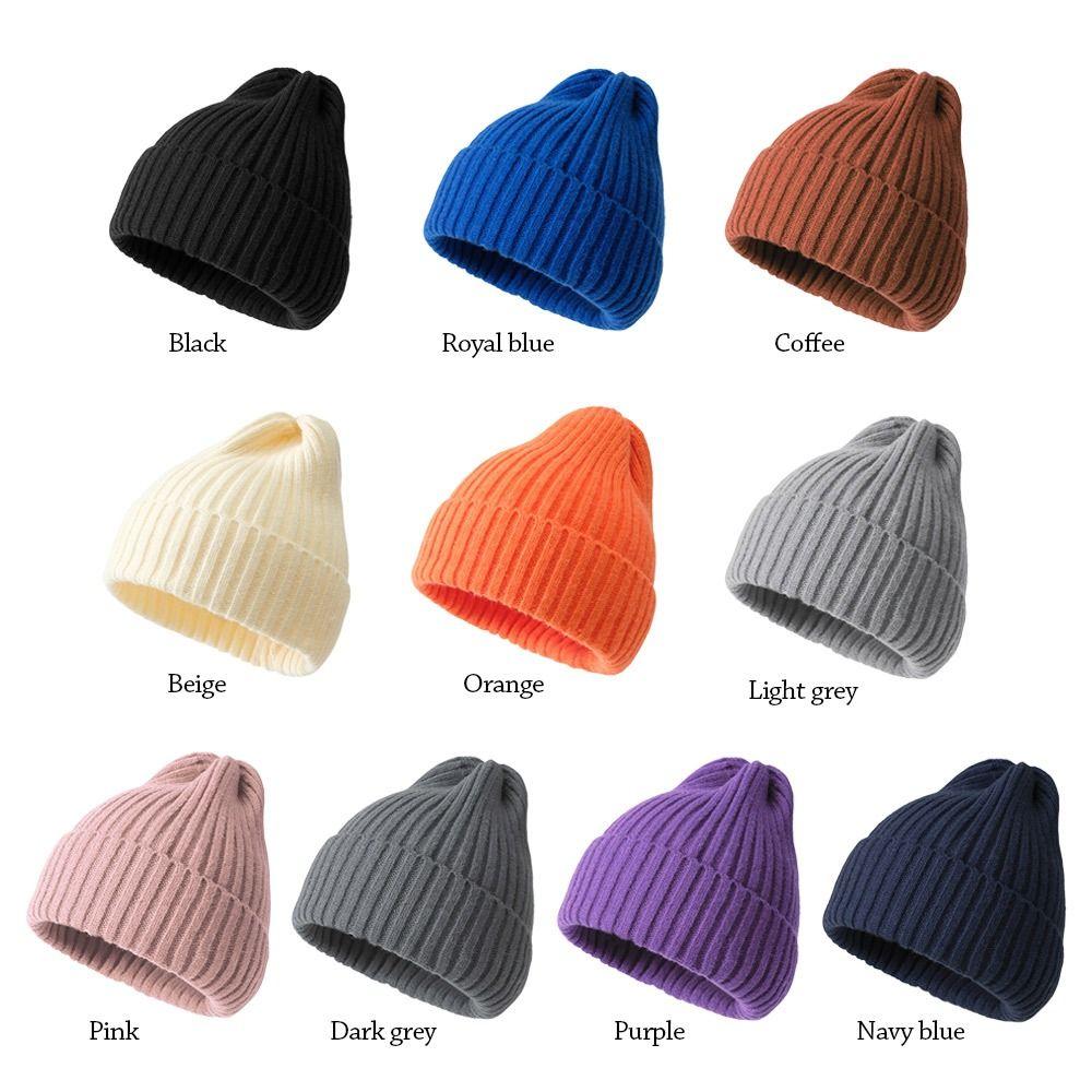 Winter Warme Wollmütze Dicke Skimützen Mode Strickmütze für Männer Frauen
