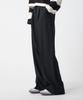 Unknown Planet Single-Pleat Semi-Wide Slacks Black