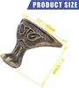 4Pcs Retro Bronze Box Feet Antique Jewelry Box Legs Jewelry Box Feet Decorative Box Legs with Screw Metal Legs Support Feet