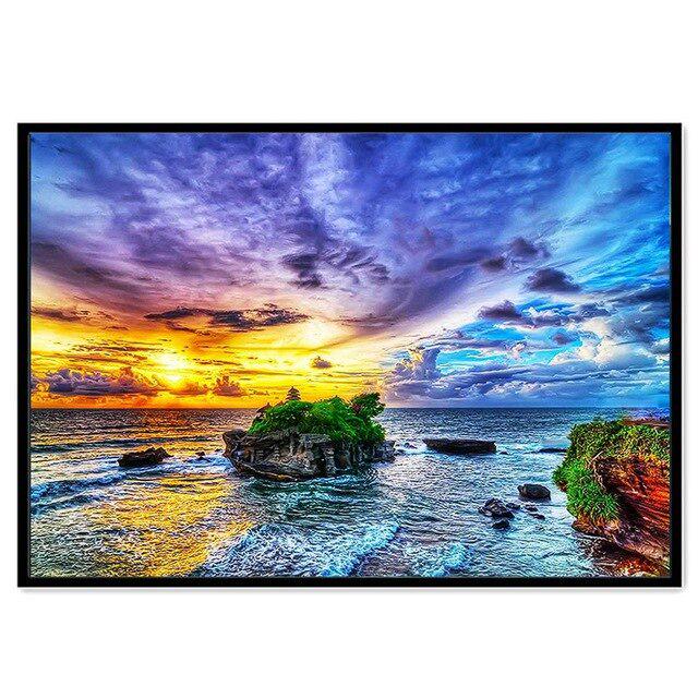 Malowanie diamentami Gwiaździste niebo Inkrustowane lasy Domek Haft krzyżykowy Malowane kwiaty z kamieni szlachetnych