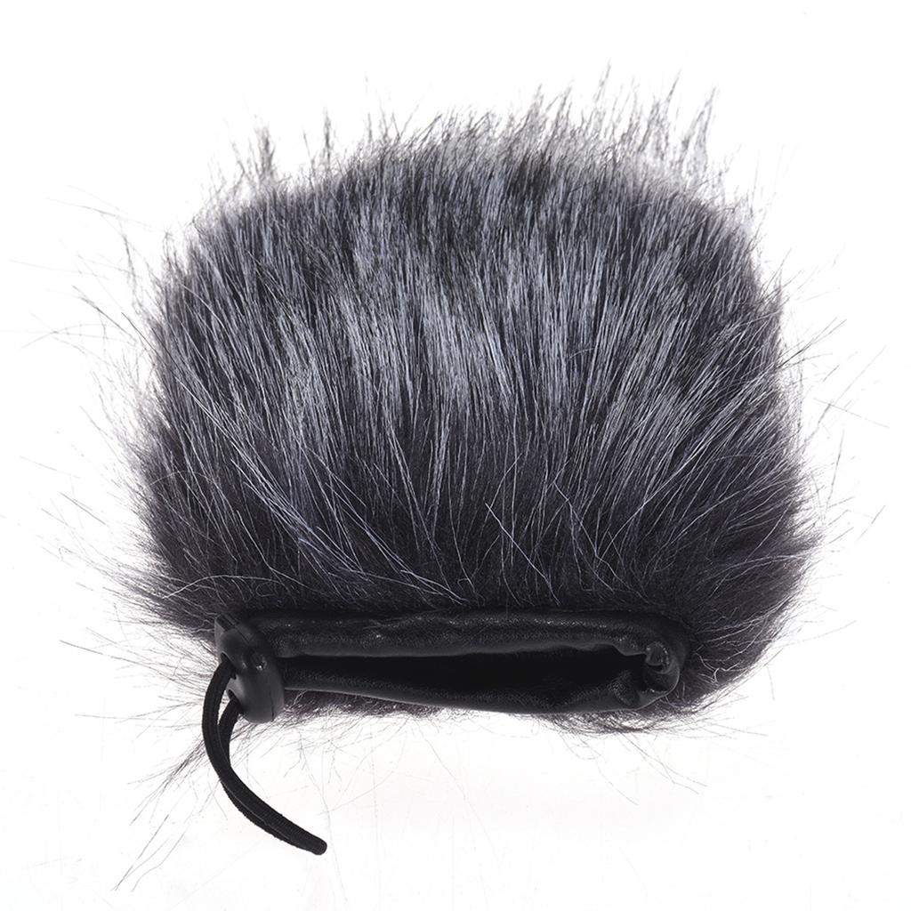 EY M24 Furry Outdoor Microphone Windscreen Artificial Fur Muff Wind Cover 9cm*5cm (L * D) for Rode Stereo VideoMic Pro