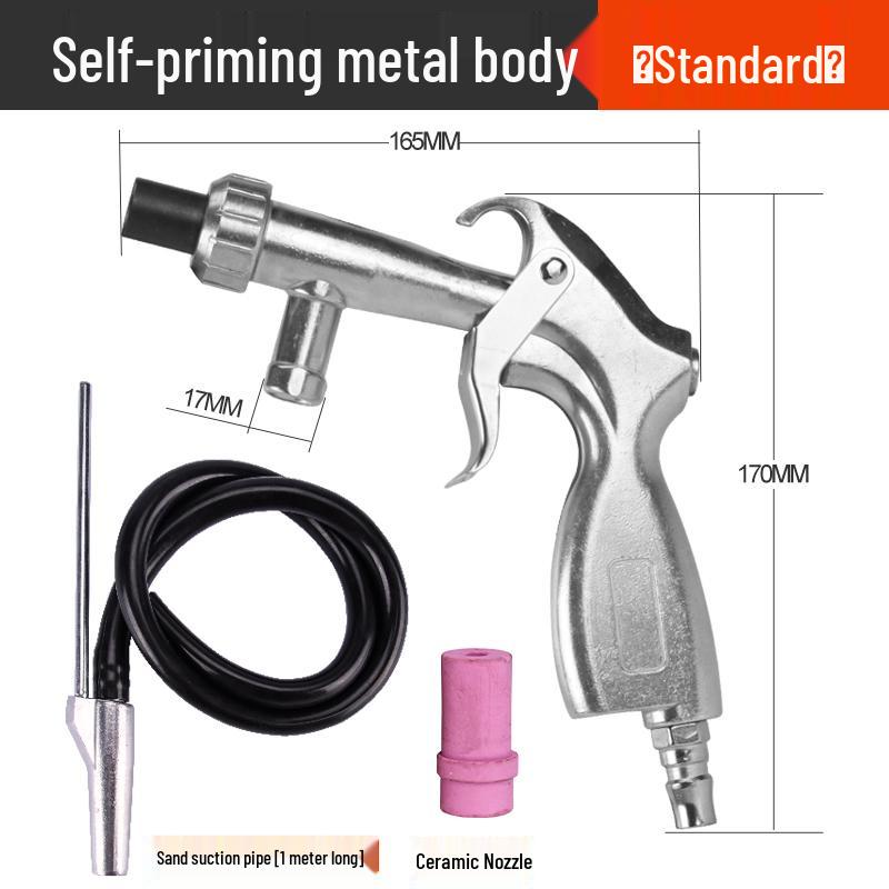 Tianfeng Handheld Pneumatic Sandblasting Gun - Rust Remover & Metal Refurbisher