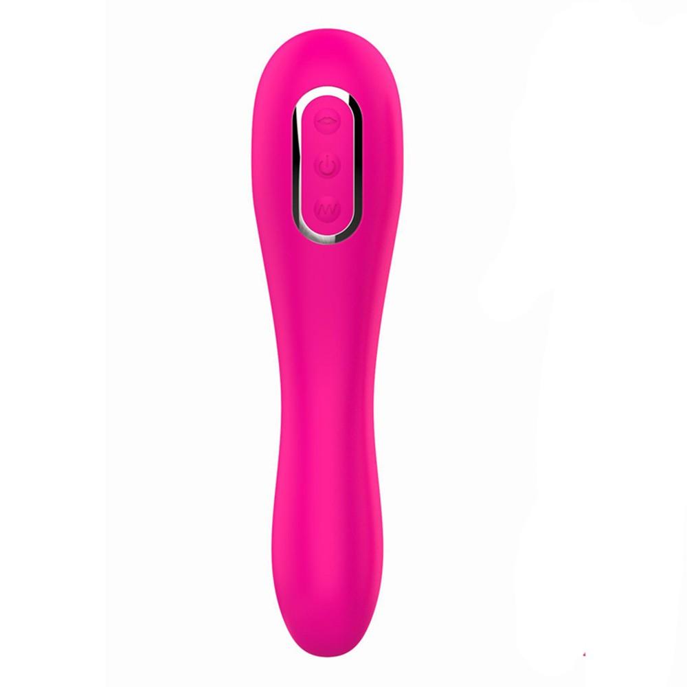 Vibromasseur 10 Modes Et Stimulateur Par Vibrations à Picots Sur Membrane Rose 10 Programmes Usb Boz 047 Pnk