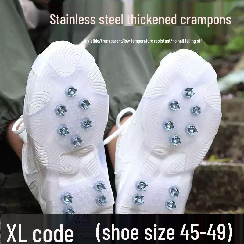 Outdoor Anti-Slip Ice Claw Shoe Covers for Rock Climbing & Snowfield Use - Simple 5810 Teeth.