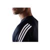 Adidas Solid Color Crew Neck T-Shirt With Logo Print Men Tops Navy-Blue HE2475