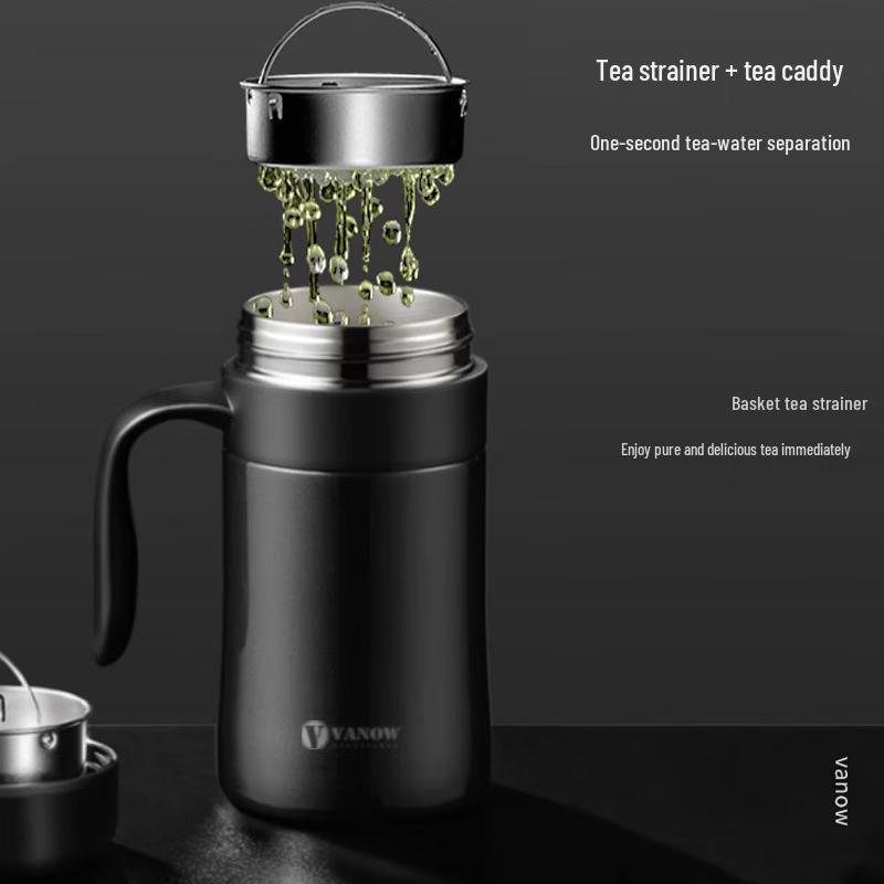 Vanow 316L Stainless Steel Handle Office Cup 480ml