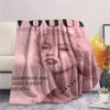 1PC Marilyn Monroe  Print FlAannel Blanket, High quality Comfortable for All Seasons, Home Decor, Warmth and Comfort