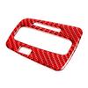 Red Carbon Fiber Gear Shifter Panel Cover Trim Fit For Honda CR-V CRV 2007-2011