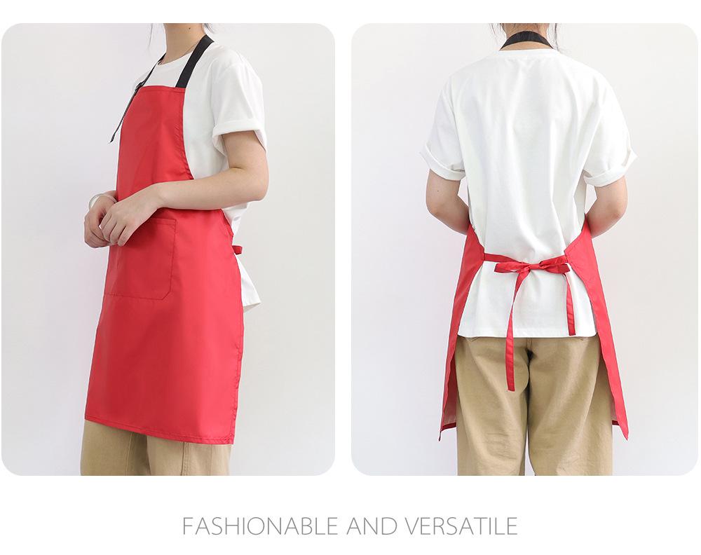 New Style Stain-Proof Neck Apron: Ultra-Thin, Custom Logo, Perfect for Kitchen, Painting, and Catering.