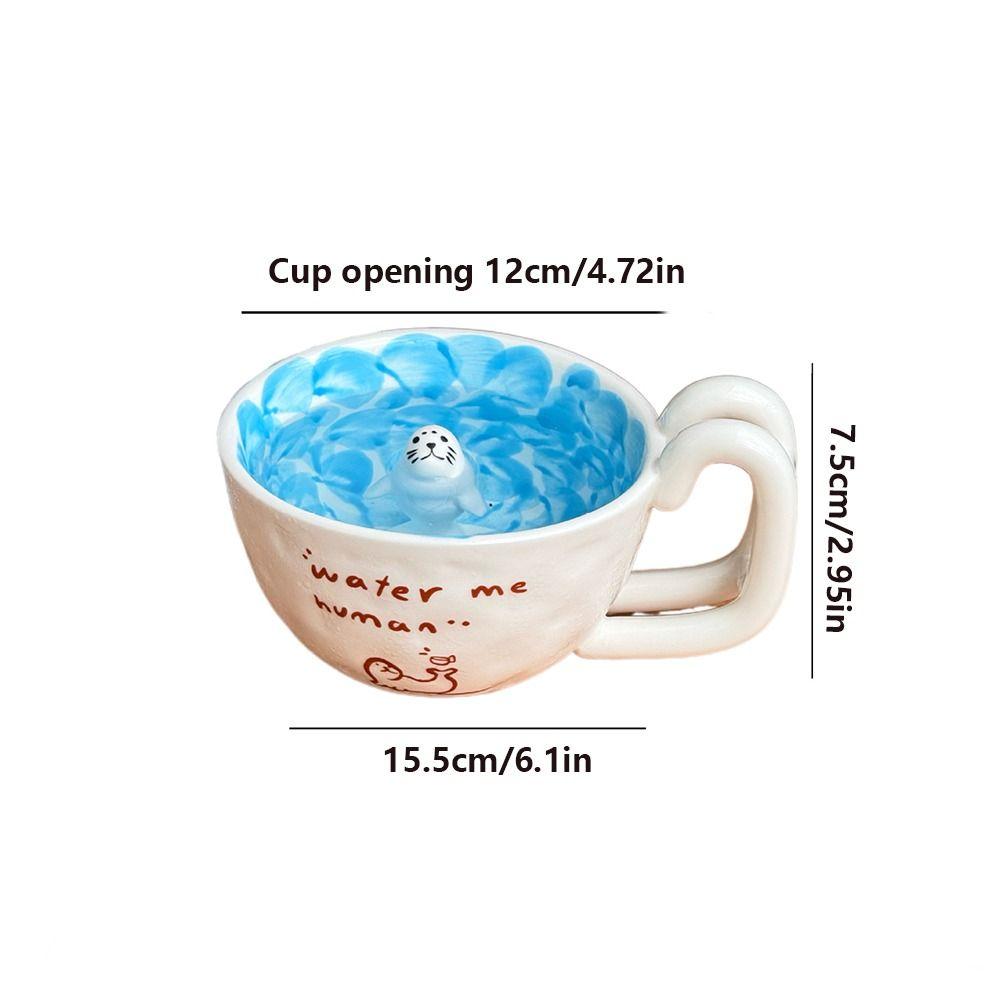 Keramik Dichtung Schwimmbad Keramiktasse 3D Figur Kaffeetasse Milch Anime Themen Tasse Frühstück Kaffee
