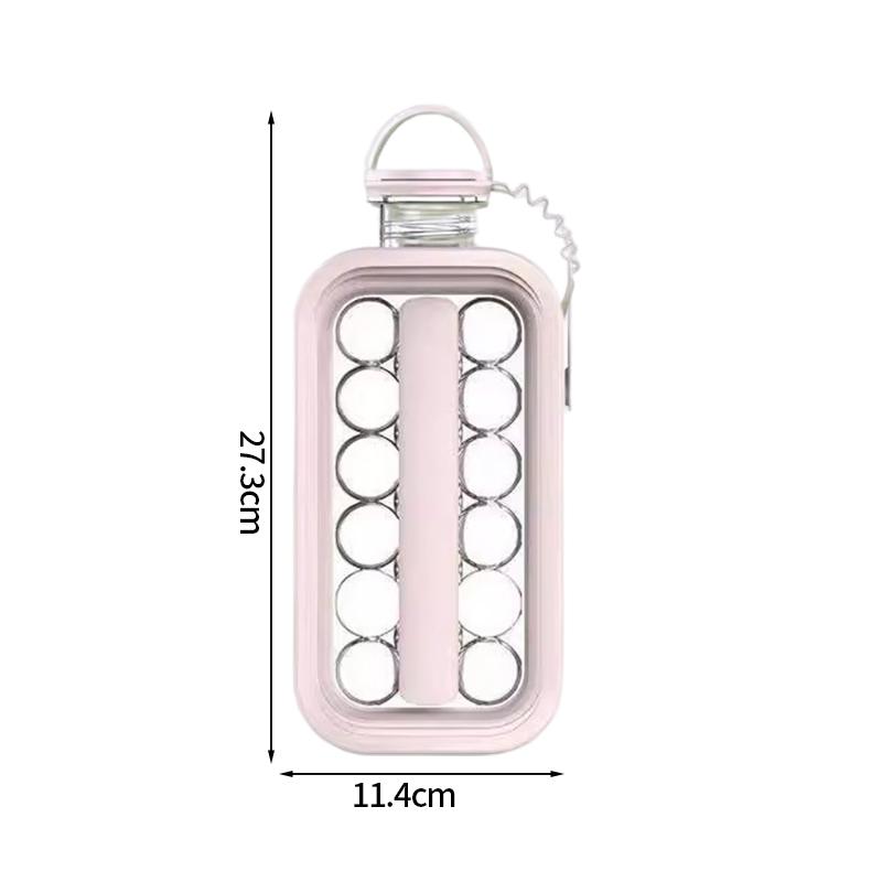 

Портативный формирователь ледяных шариков Креативный чайник для льда Форма для льда для путешествий Кухонный барный инструмент Ледовая шайба розовый