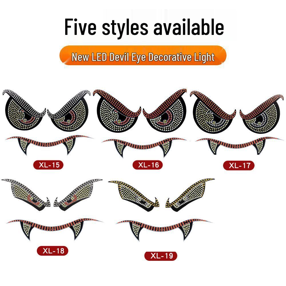 Vampire Demon Eye LED Car Light: Personalized Decorative Warning Lamp