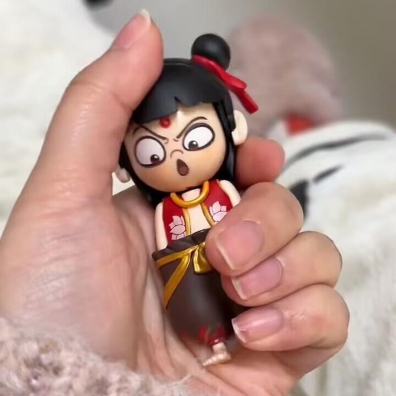 2025 Funny Nezha 2 Change Face Miniatures for Women Men,4 Types,Movie Character Model,Bag Pendants,Decor Figurines,Friends Gifts
