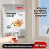 Removable Plastic Wrap Set for Sealing and Preserving Food in The Refrigerator, As Well As A Set of Disposable Bowls and Plates for Use.