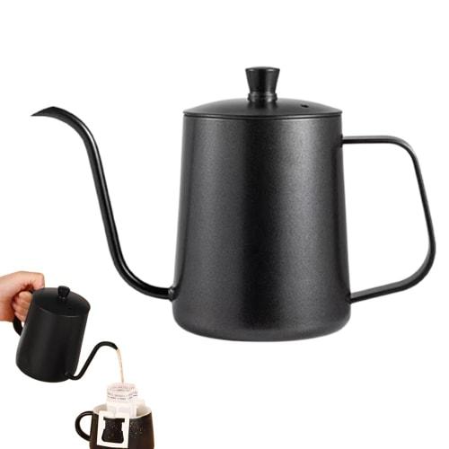 Asdays Coffee Kettle, Drip Pot, Tea Pot, Milk Pot, Coffee Tools, Induction Compatible, Direct Heat, Measuring Scale, Narrow Mouth Design, Ideal for Ou