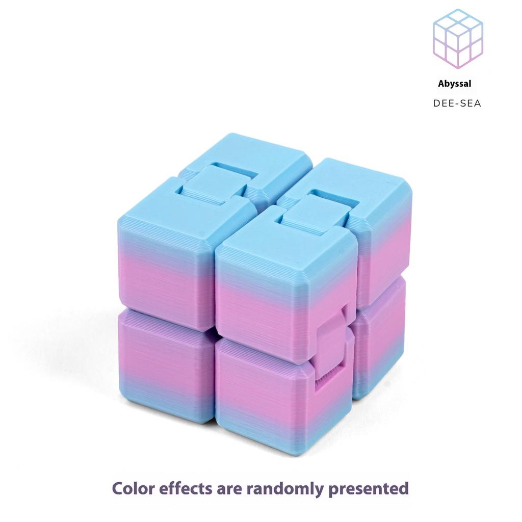 Infinity Zauberwürfel Dekompression Fidget 3D Gedruckter Verformungswürfel Kinder Erwachsene Sensorisches Mini-Gadget Stressabbau Angstspielzeug